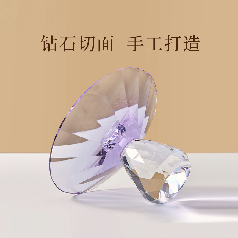 跨境新款K9水晶玻璃果盘高脚轻奢高级感客厅茶点零食盘摆件日用百货餐具果篮详情图3
