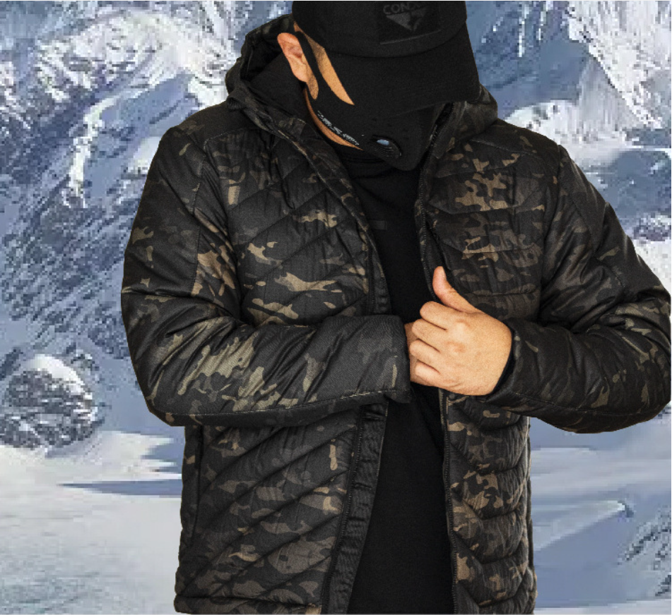 Men's outdoor autumn and winter cotton-padded clothes, cold-proof clothes, skiing warm clothes, waterproof cotton-padded clothes, tactical camouflage cotton-padded clothes Application Scenario