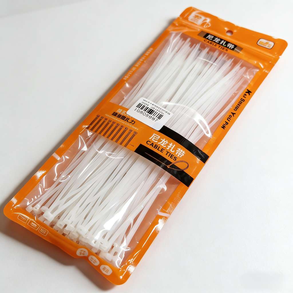 A9734-100支扎带2.7*300自锁式尼龙扎带扎带条扎线带束线带捆绑带电线塑料固定扣