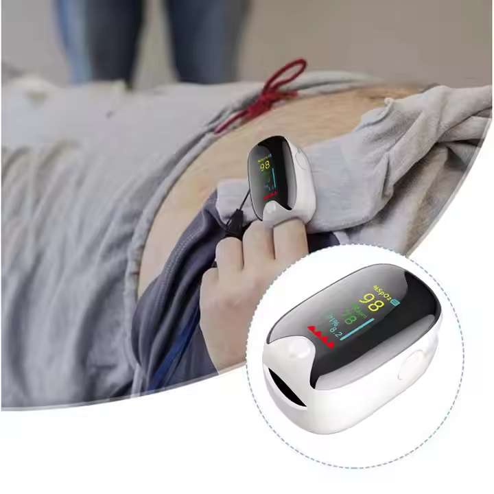 Home health care color thin-film transistor liquid crystal display SpO2 saturation monitor, pulse oximeter, fingertip oximeter, blood oxygen Item Picture