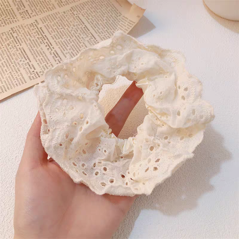 韩版女士拼接发绳头绳扎头绳发饰简约百搭学生发饰品女款大肠发圈发绳扎头绳产品图