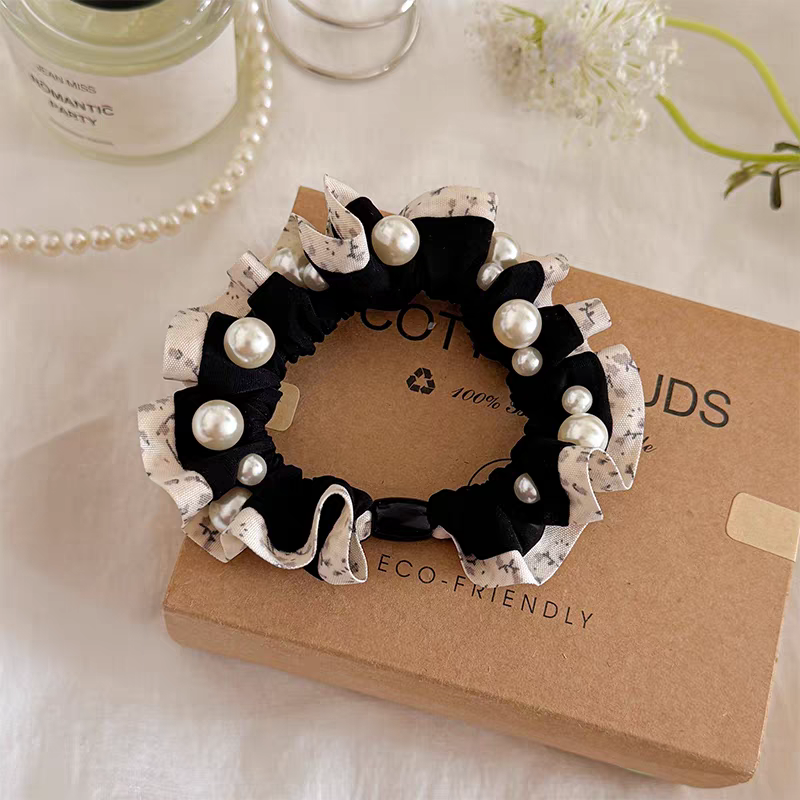 饰品发绳女士韩版拼接头绳扎头绳头饰发饰品时尚百搭简约款发绳头绳头绳女士拼接韩版详情图3