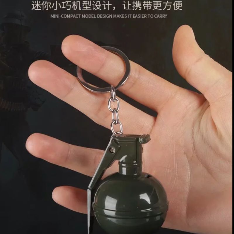绝地求生钥匙扣吃鸡游戏手雷周边模型网红创意新款明火打火机详情图3