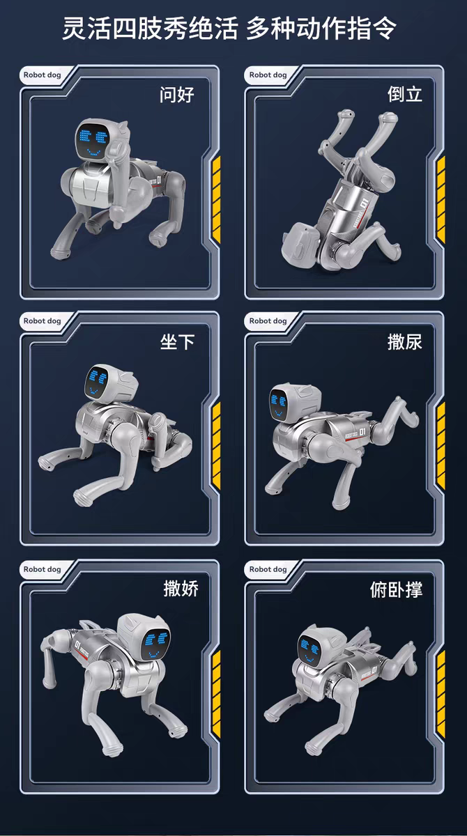 AI toy dog, electronic pet robot dog pic 2