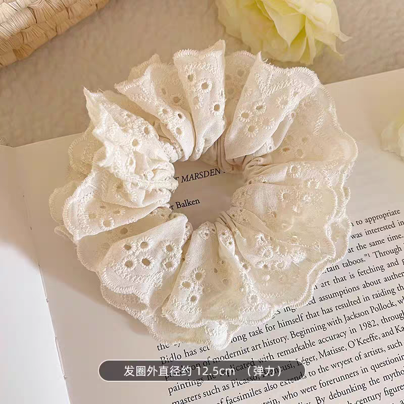 韩版女士拼接发绳头绳扎头绳发饰简约百搭学生发饰品女款大肠发圈发绳扎头绳详情图6