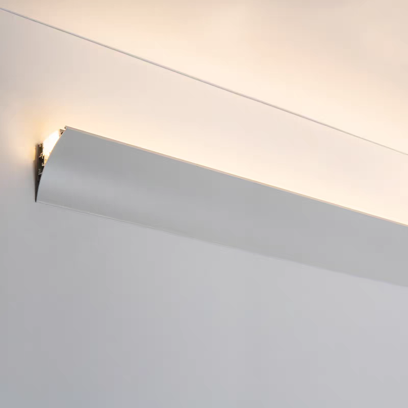 led upward lighting waistline light, no need for slotting, surface-mounted invisible wall-washing linear light, no need for ceiling, reflective light slot 1 meter Application Scenario