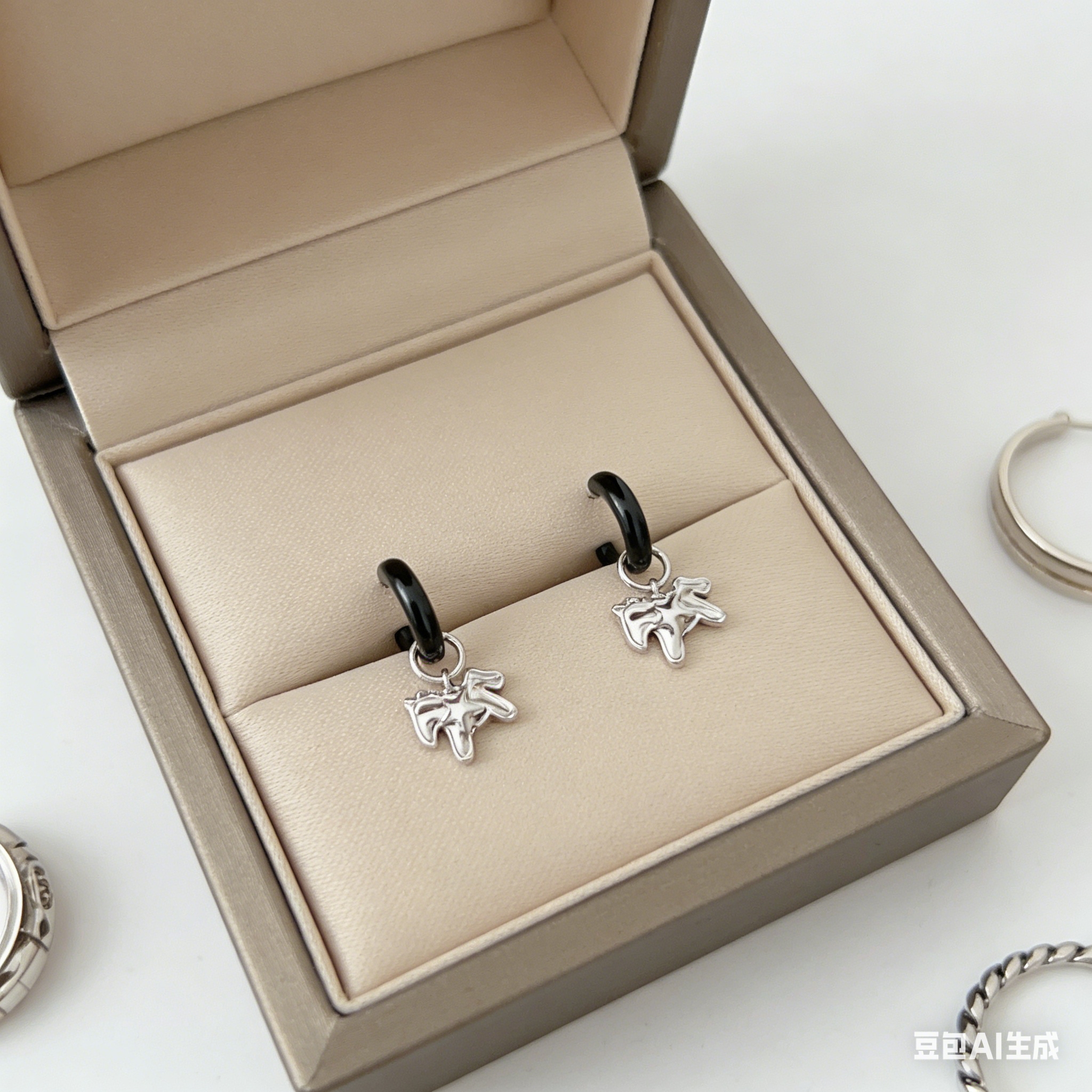 Starry Little Horse Ear studs 2025 New bestseller high-end earrings for your girlfriend as a birthday gift Specification image