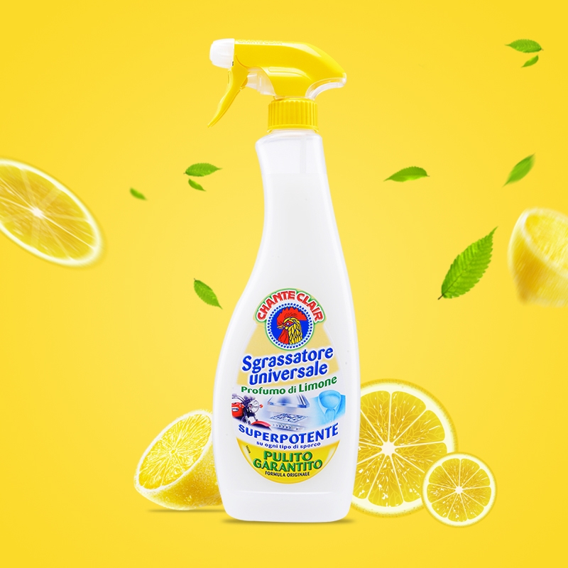 大公鸡头柠檬香多功能厨房油污卫生间清洁剂600毫升