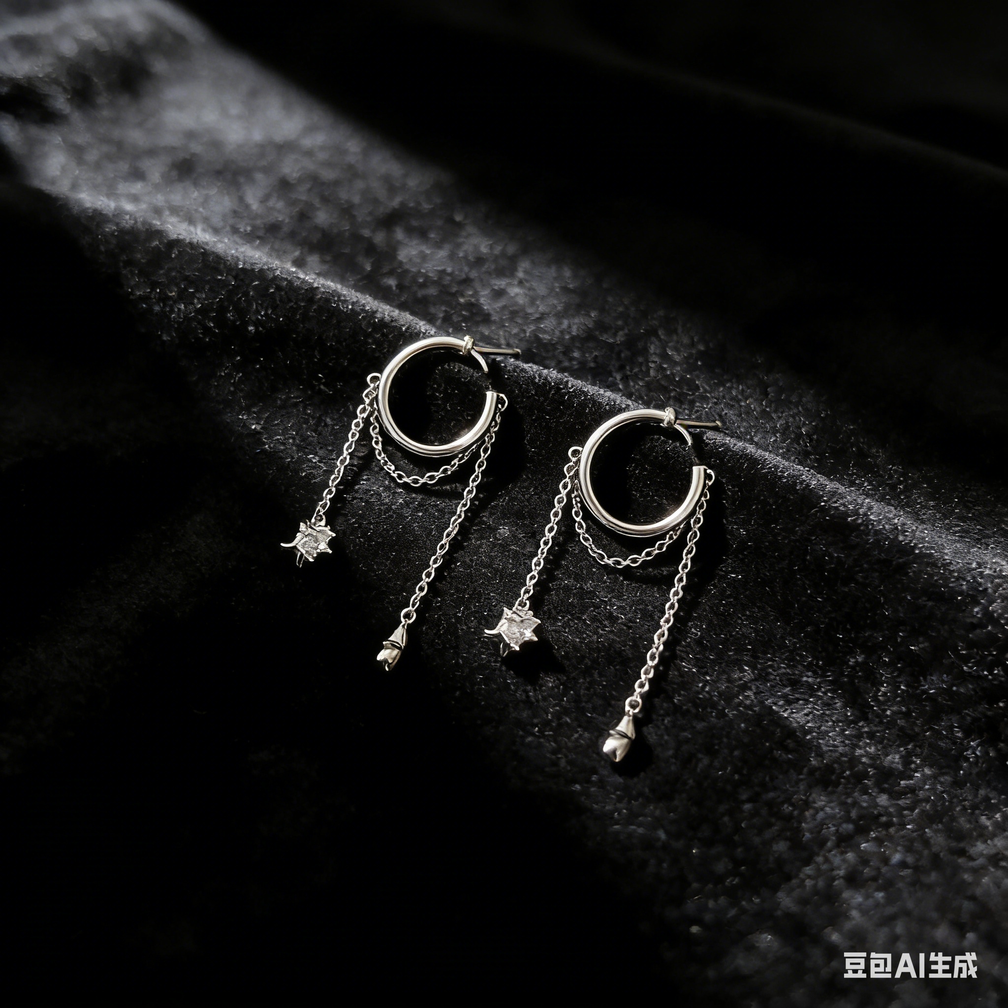 The long and elegant earrings and stud earrings from Obiya are simple, stylish, fashionable and versatile details Picture