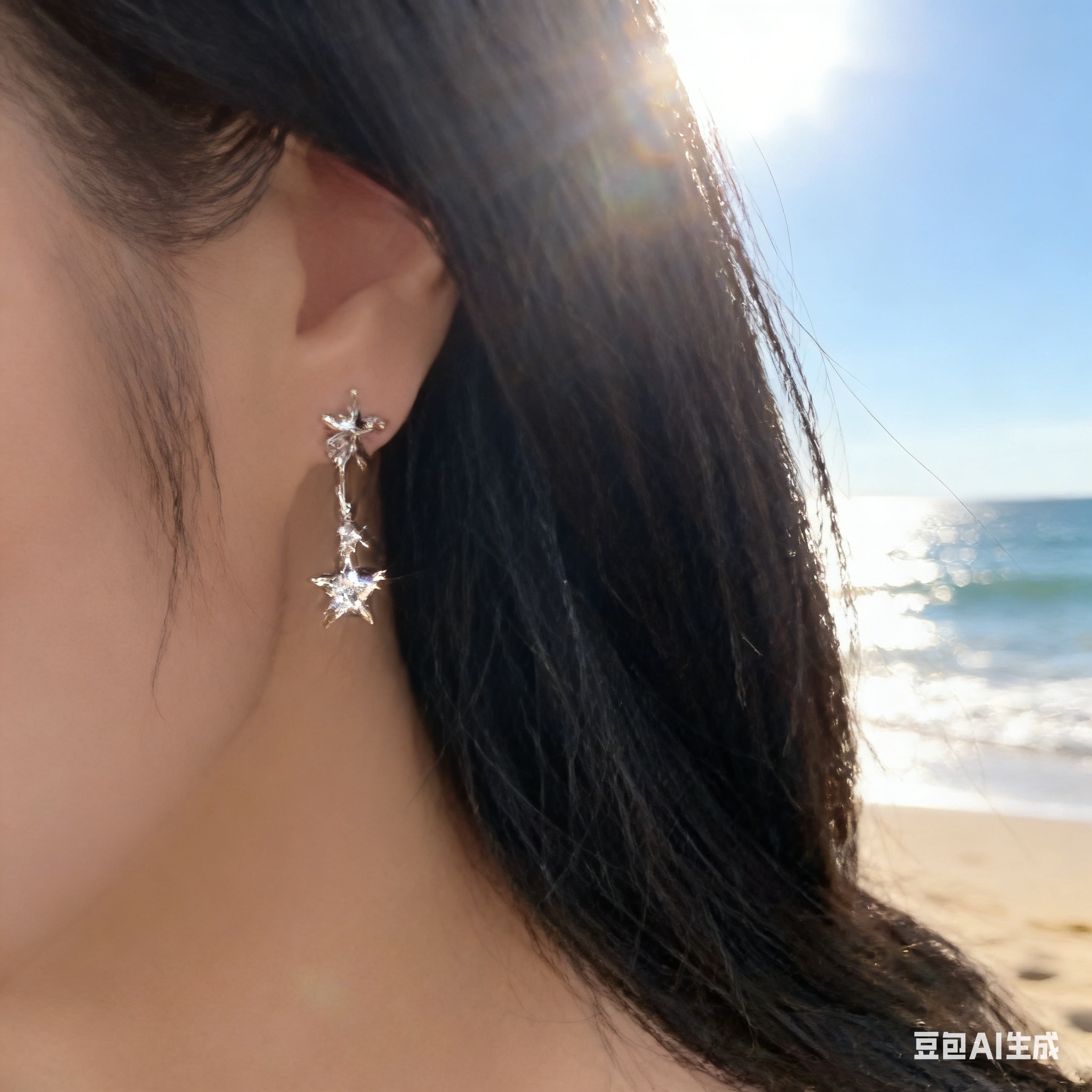 Obiya long and elegant earrings, women's fashion accessories, simple stud earrings, women's versatile and trendy designs Specification image