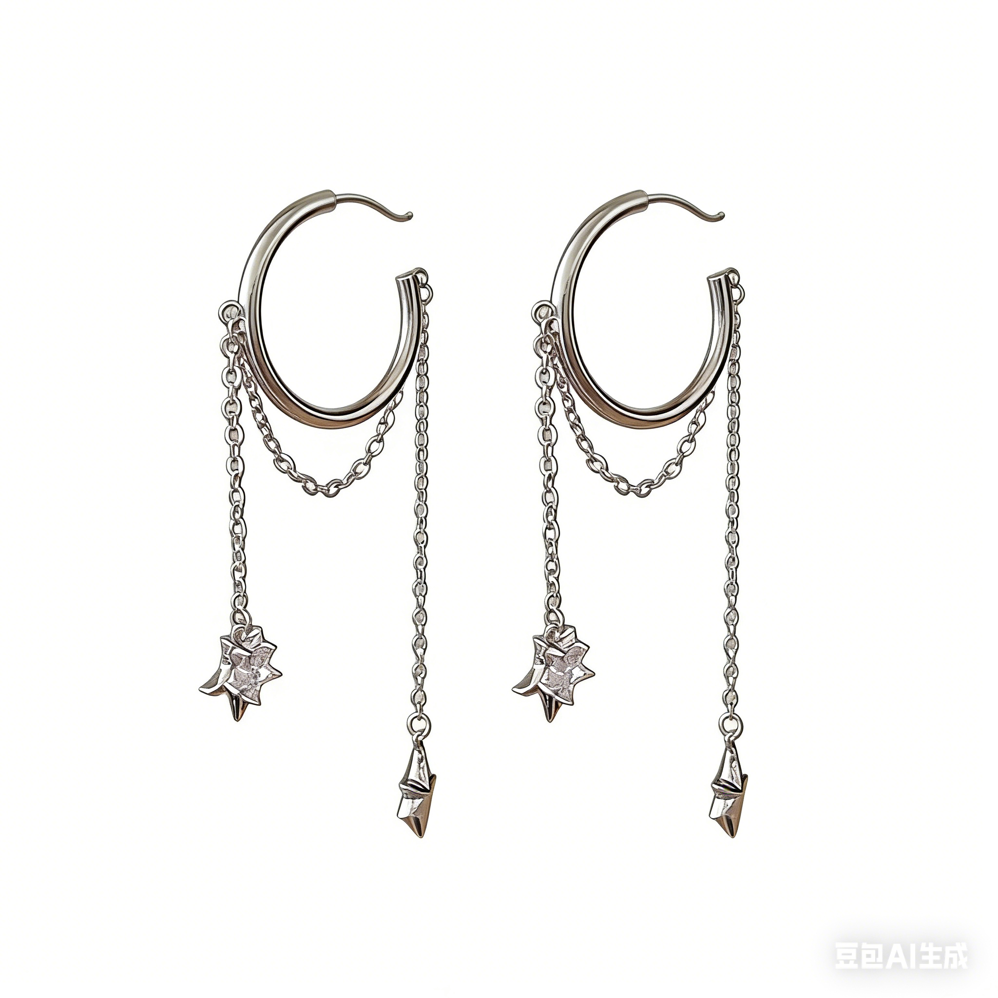 The long and elegant earrings and stud earrings from Obiya are simple, stylish, fashionable and versatile Item Picture