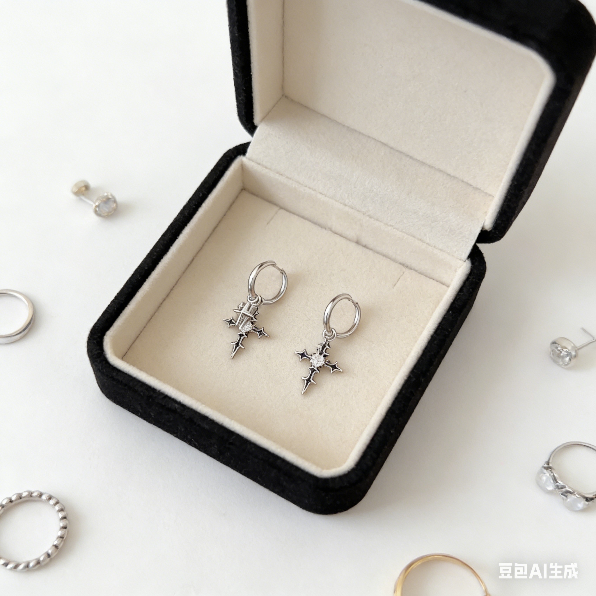 Titanium alloy five-pointed star zircon ear studs, medical implantable grade, ear care and anti-allergy star ear bone cochlear stud earrings Application Scenario