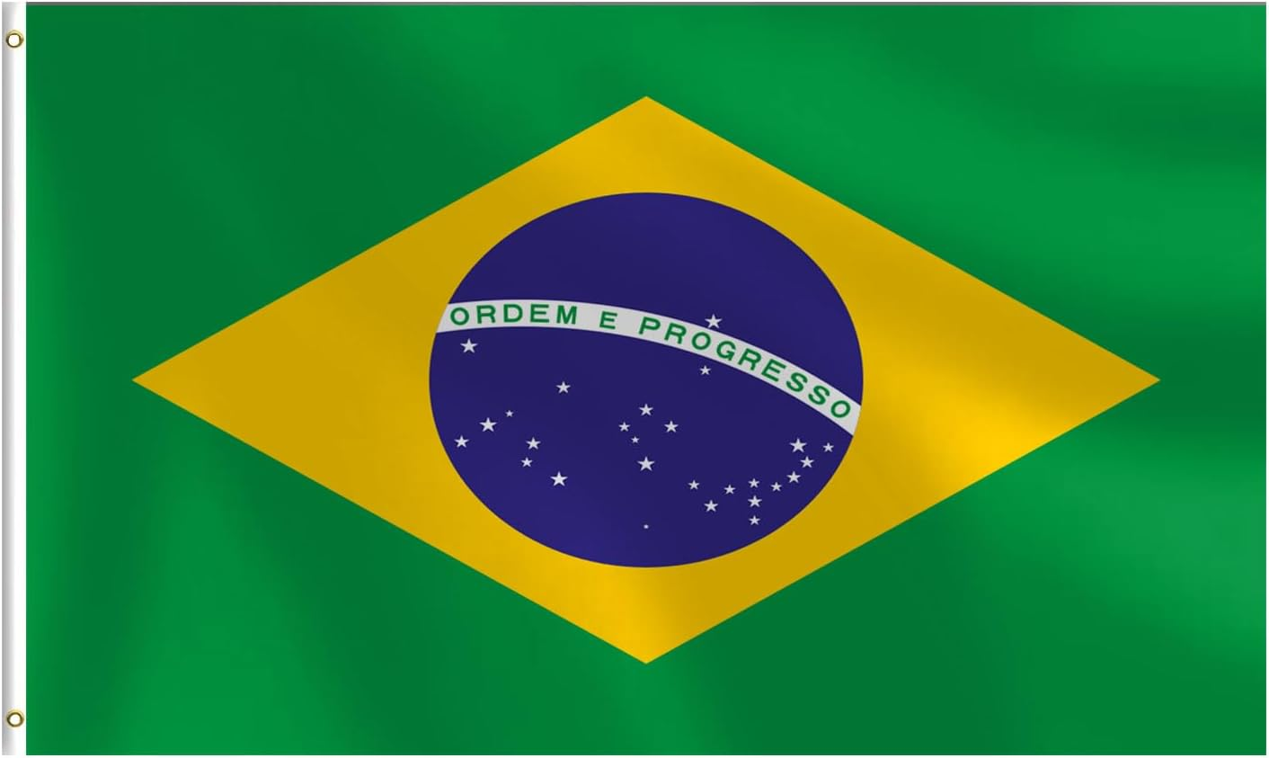 巴西国旗现货90*150cm3*5Ft涤纶旗子厂家Brazil旗帜批发