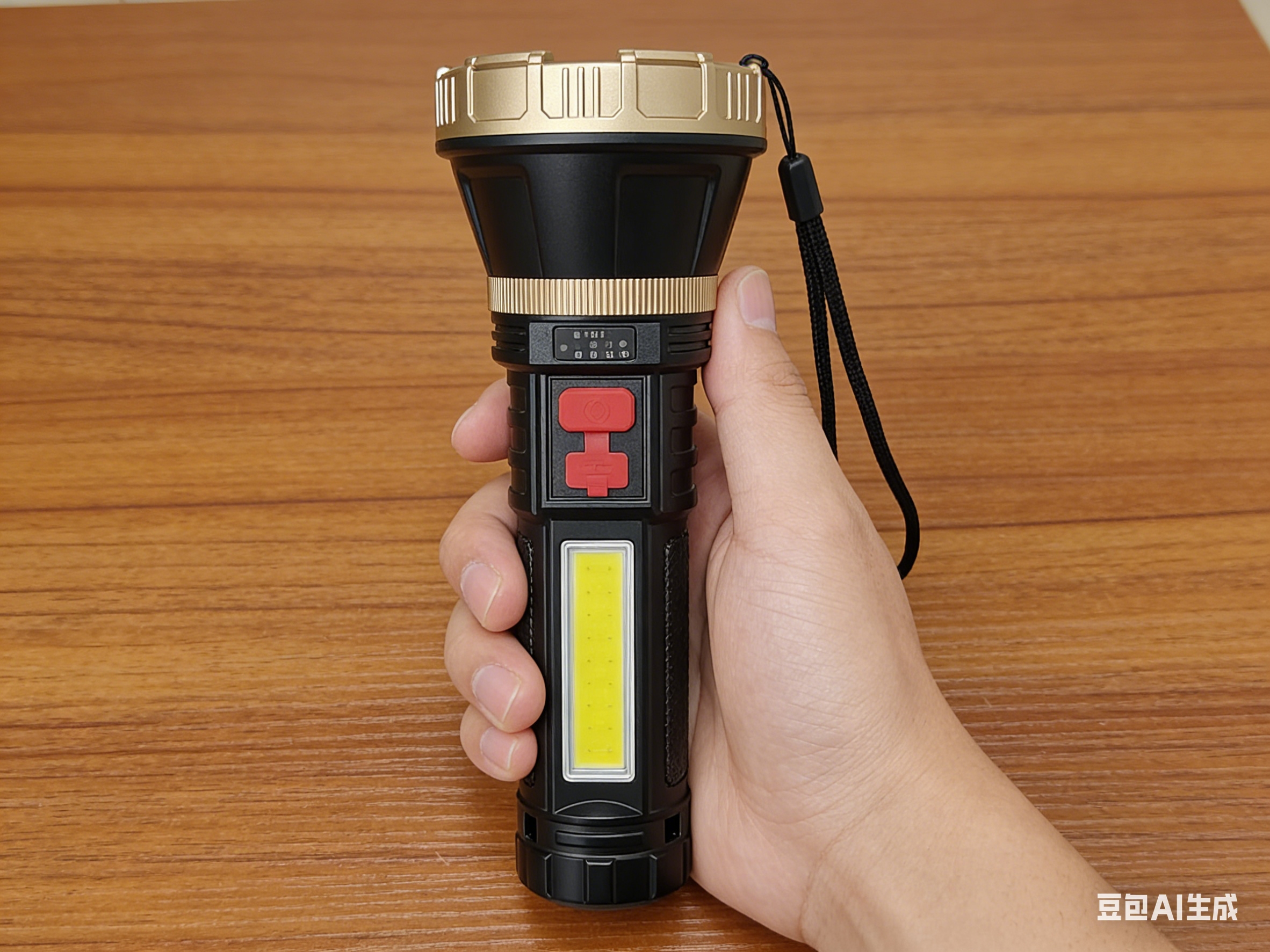 Multi-functional high-intensity flashlight, portable outdoor adventure emergency lighting flashlight + spare lamp head Specification image