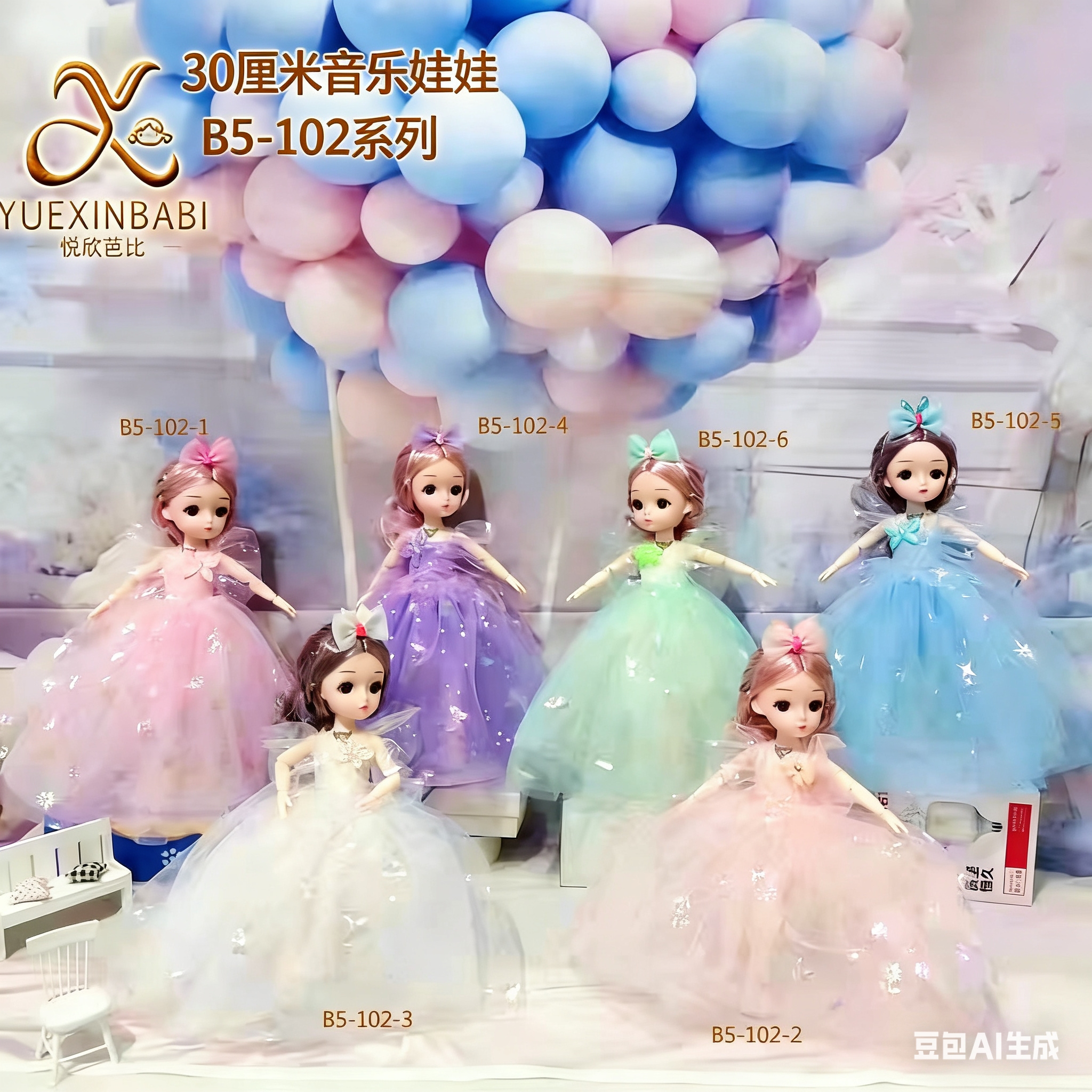 厂家直销30厘米幻彩婚纱款音乐芭比娃娃玩具公主洋娃娃精美礼品生日礼物批发