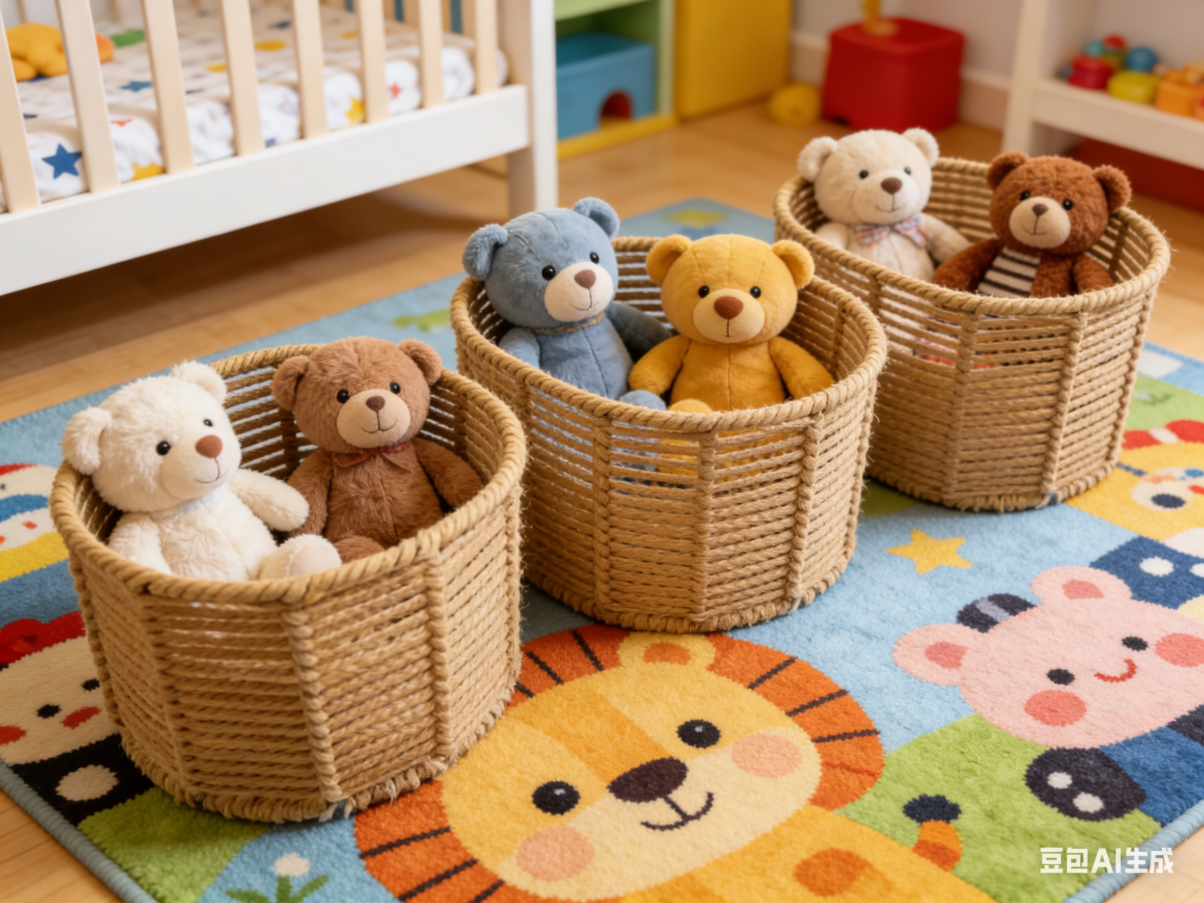 收纳篮塑料/脏衣篮藤编/收纳框/收纳盒/快递收纳篮子细节图