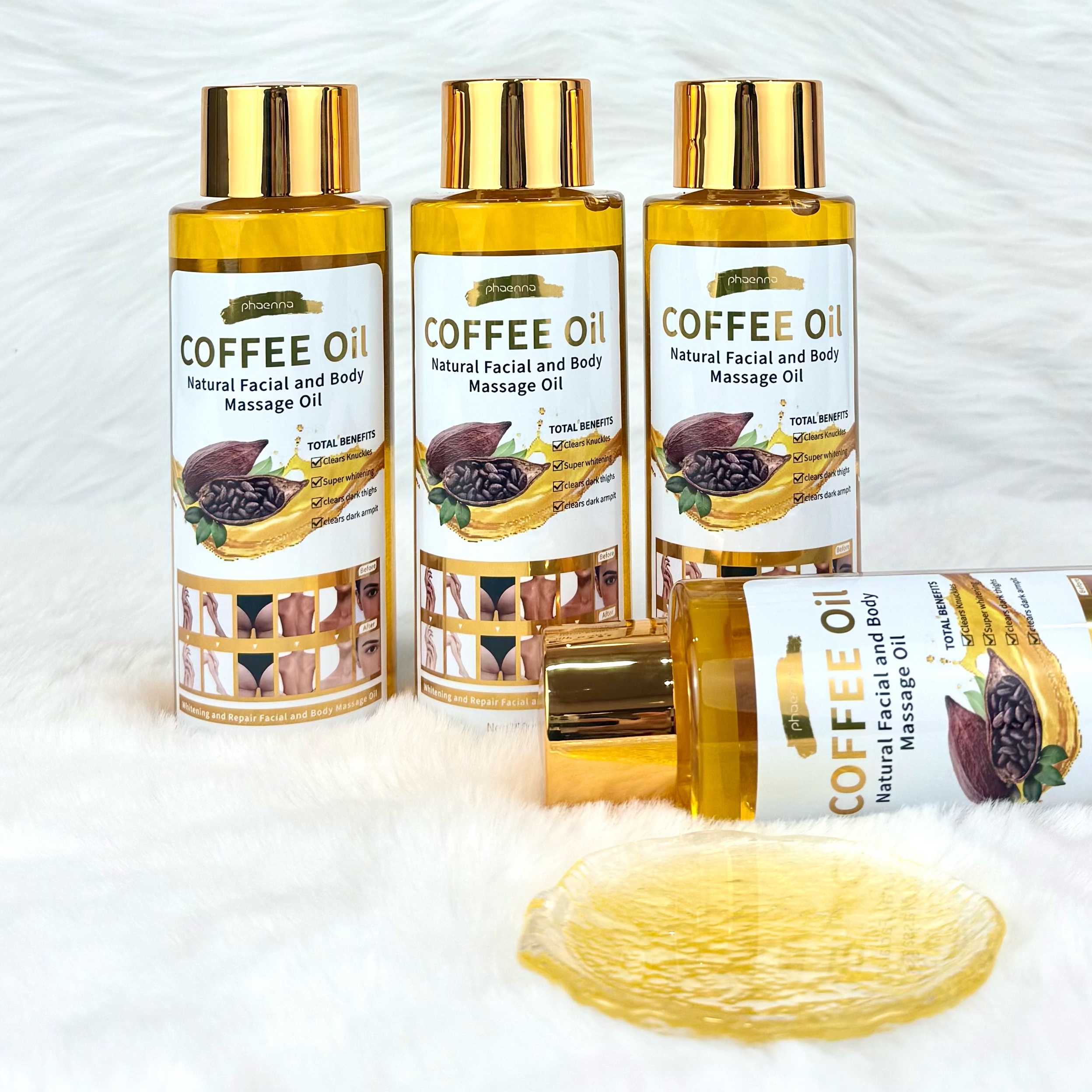 2025跨境热卖250ML可可果身体天然按摩油Natural Facial  and Body Massage Oil详情1