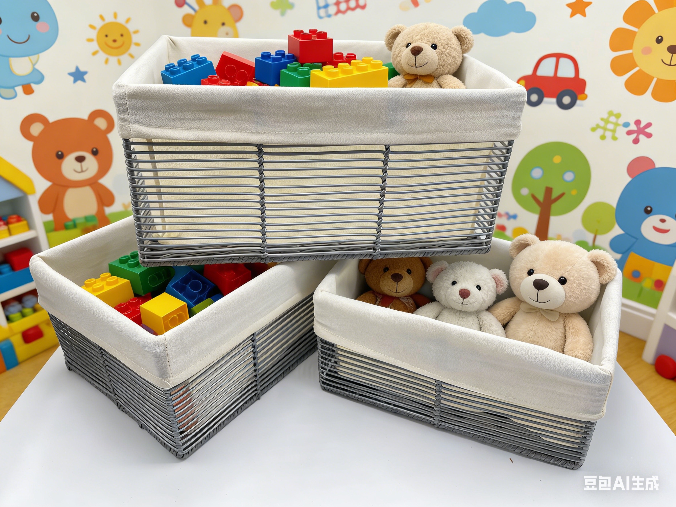 收纳篮塑料/脏衣篮藤编/收纳框/收纳盒/快递收纳篮子细节图