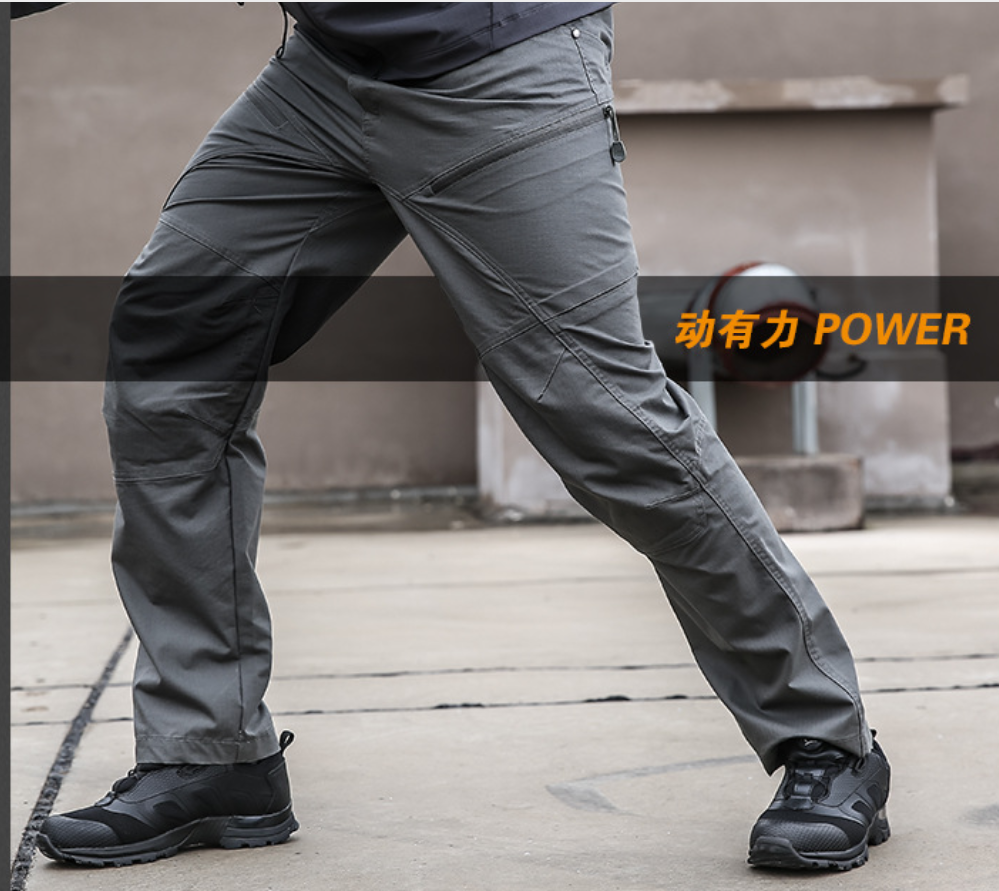 Men's spring and autumn outdoor tactical pants, elastic waterproof loose multi-pocket pants, workwear training pants, military enthusiast long pants Application Scenario