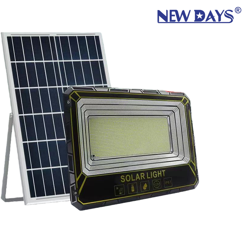 NEWDAYS brand's new cross-border LEDABS plastic solar floodlight, waterproof and dustproof outdoor lighting emergency light, high-brightness environmentally friendly street lamp, solar lamp