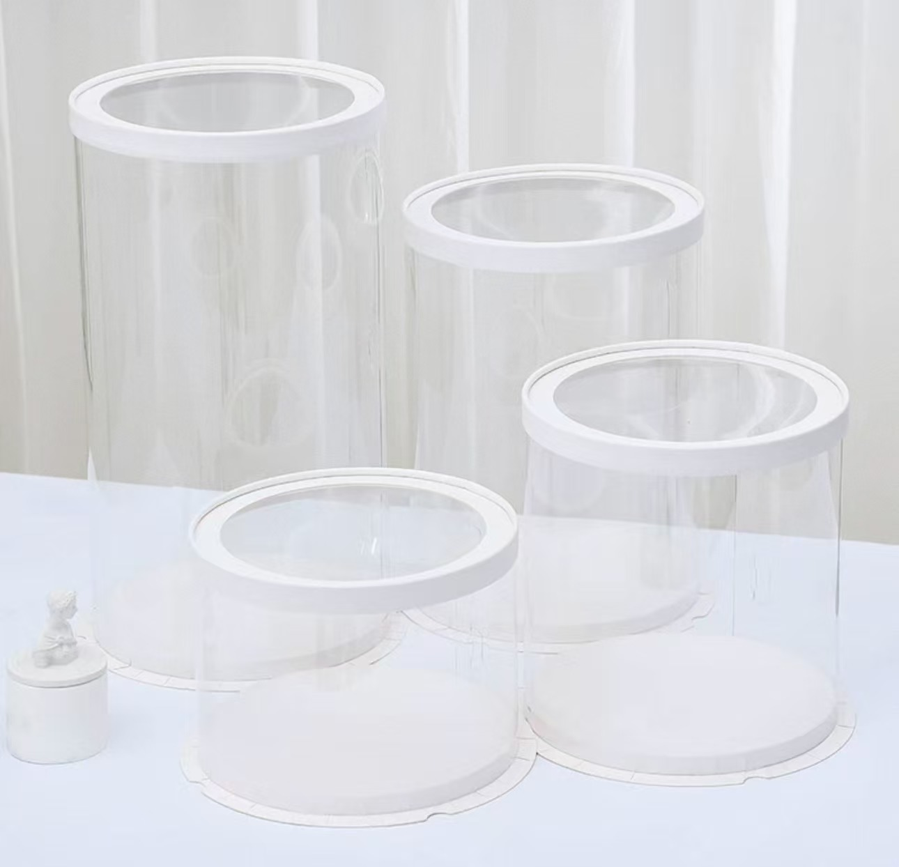 圆形透明盒蛋糕盒礼品礼物包装透明盒蛋糕打包盒子