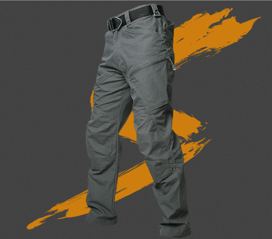 男士春秋户外战术裤弹力防水宽松多口袋裤工装作训裤军迷长裤