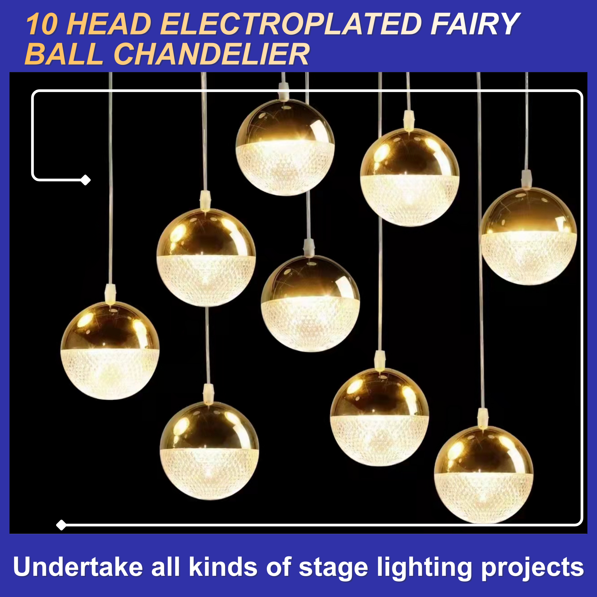 Cross-Border Best-Selling Light Luxury Loft High Staircase Chandelier, Modern And Simple Small Duplex Villa Living Room Crystal Rotating Long Chandelier, Environmental Atmosphere Creation, Factory Wholesale Stage Equipment Item Picture