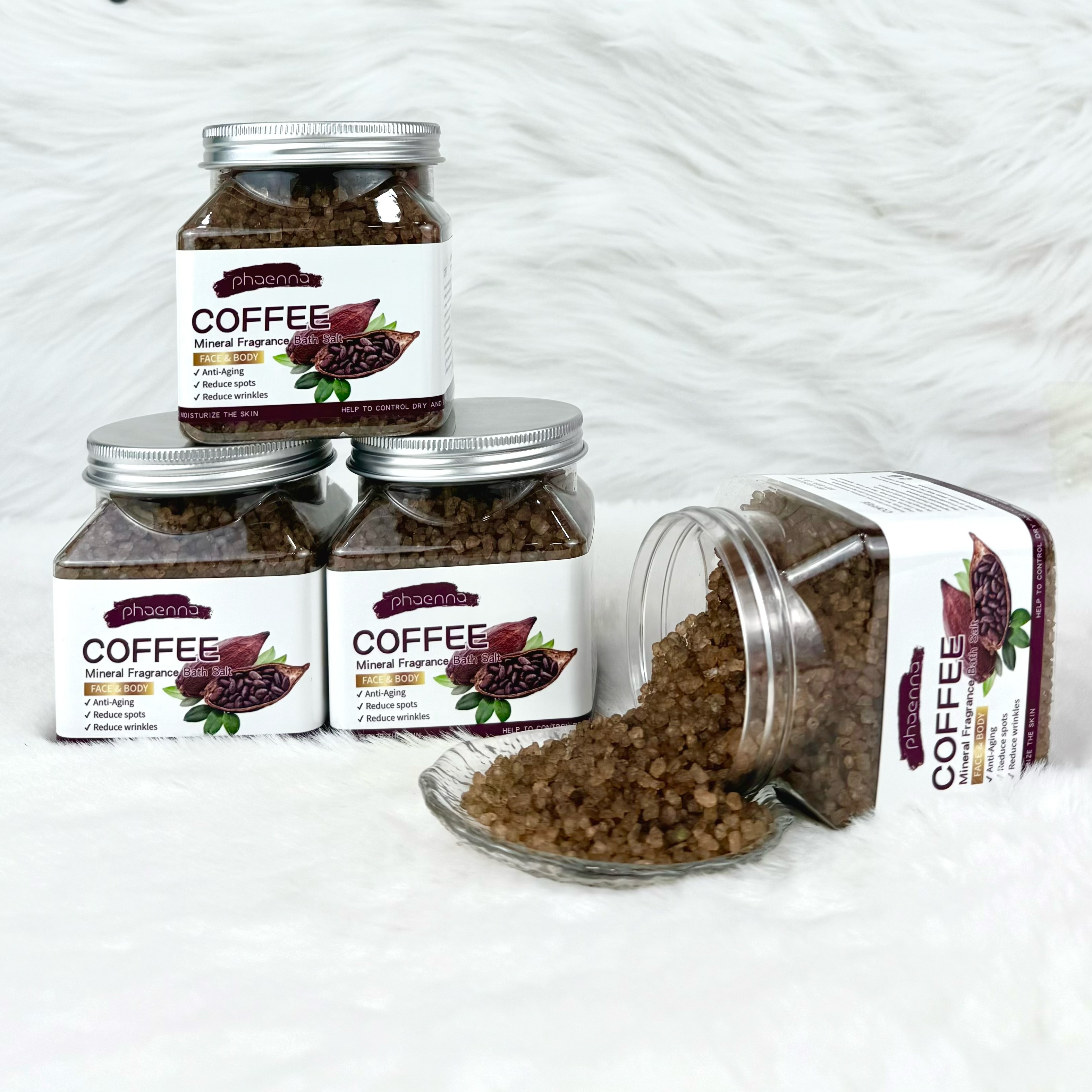 25新款400g咖啡矿物香氛沐浴粗盐Coffee Fragrance Bath Coarse Salt