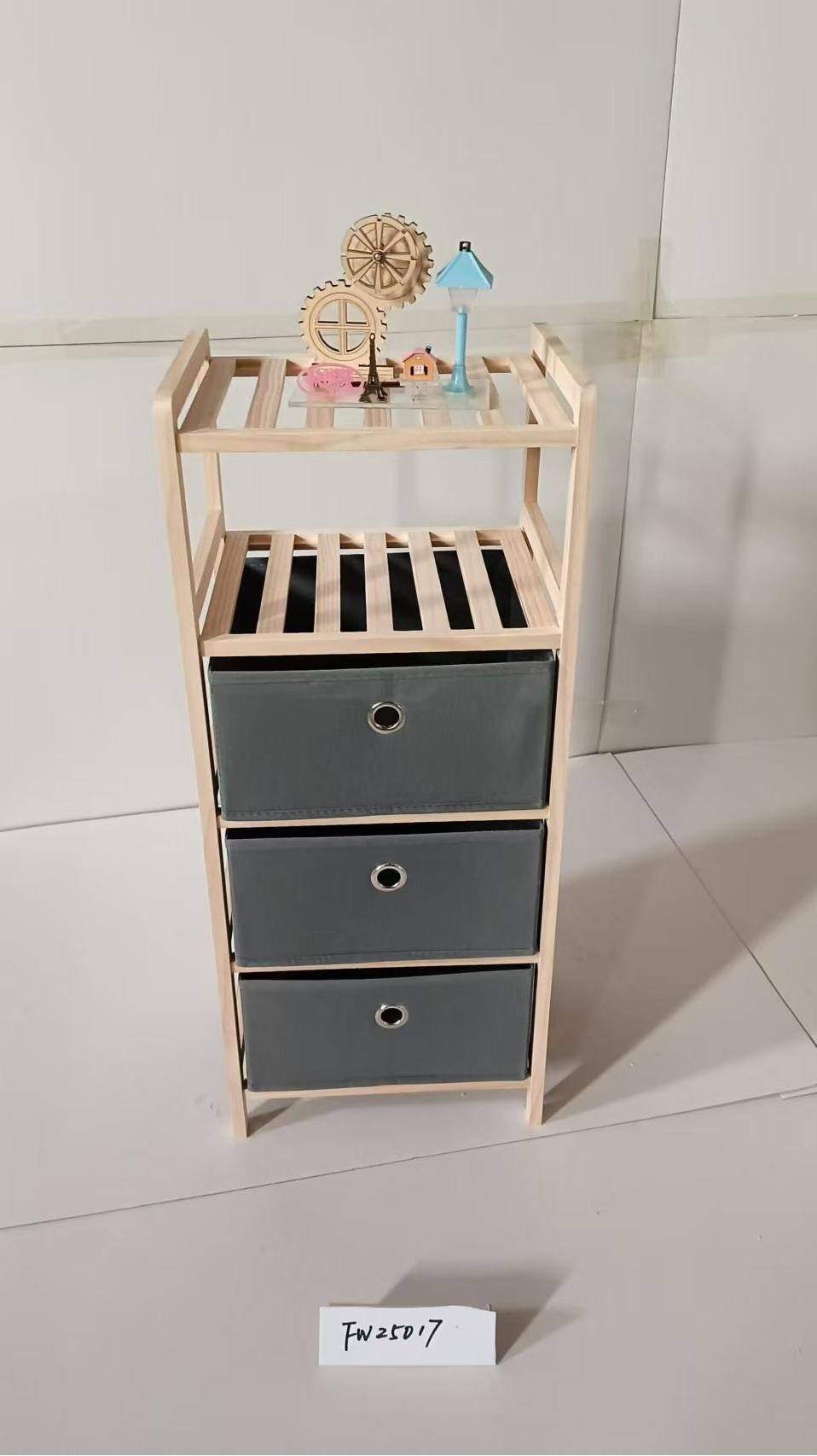 Daily necessities storage dust-proof layer rack, cosmetics rotating storage rack, bathroom supplies fabric box trolley, fabric storage box trolley Application Scenario