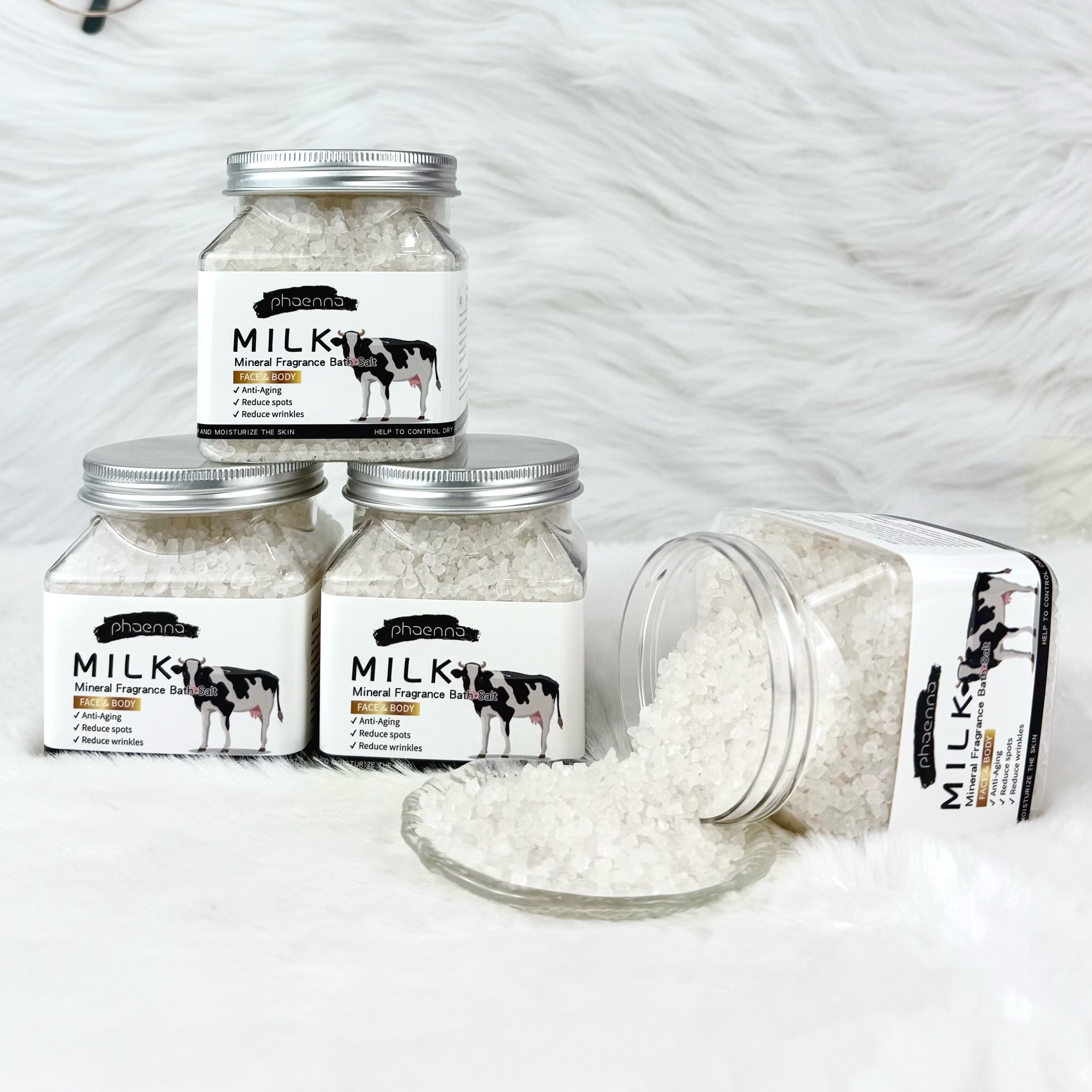 25新款400g牛奶矿物香氛沐浴粗盐Milk Fragrance Bath Coarse Salt