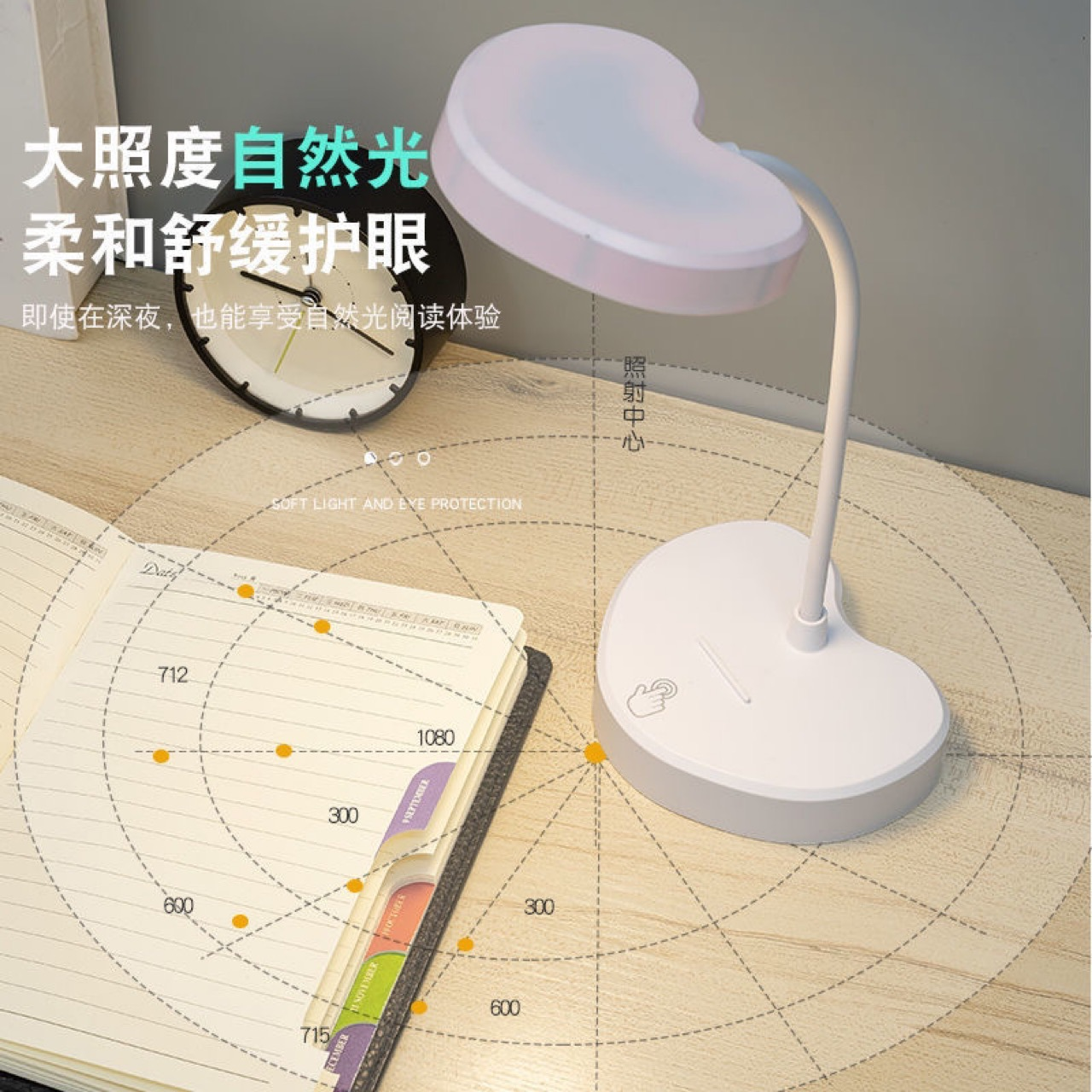 Wholesale desk lamp ledT10 reading lamp, charging eye-protecting student night lamp, bedside lamp, dormitory desktop usb atmosphere charging small desk lamp Application Scenario