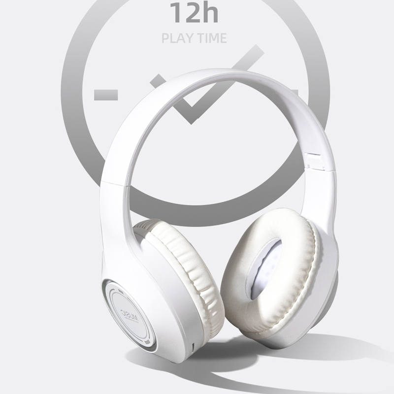 The over-ear wireless Bluetooth headphones feature a folding design with dazzling lighting effects and a battery life of over 120 hours Specification image