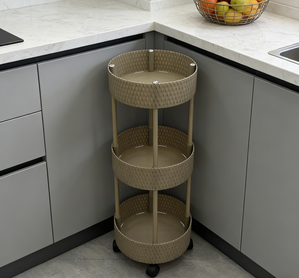 批发小推车置物架家用厨房落地多层储物架客厅收纳架子可移动书架