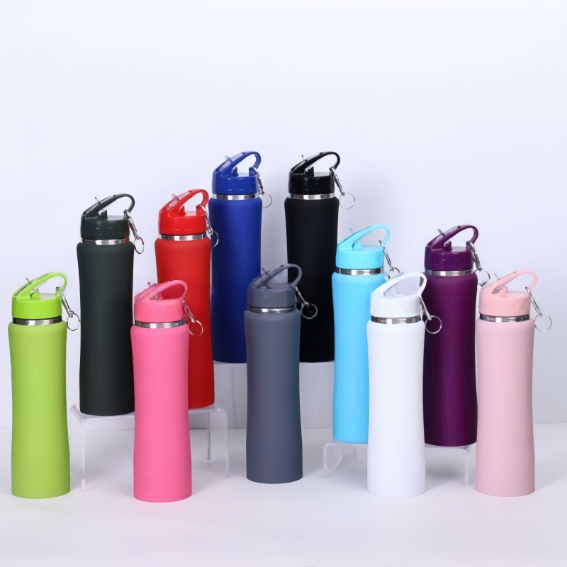 750ML waist-shaped cup, large-capacity stainless steel straw cup, insulated cup, slim waist cup, portable water bottle, travel cup