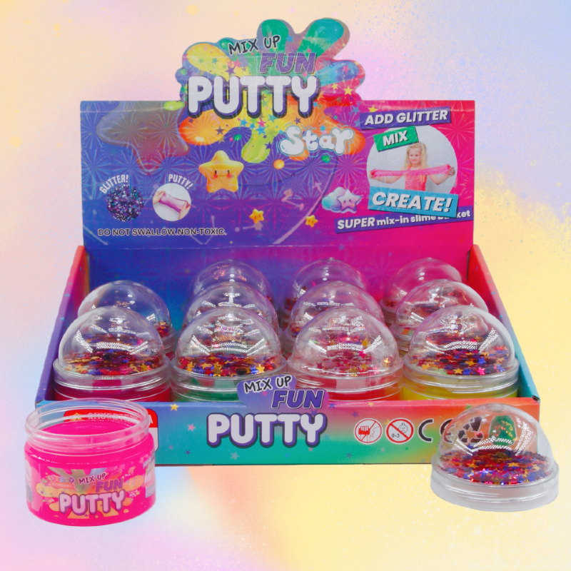 外贸专供彩色星星拉面泥彩泥slime高延展性儿童益智玩具