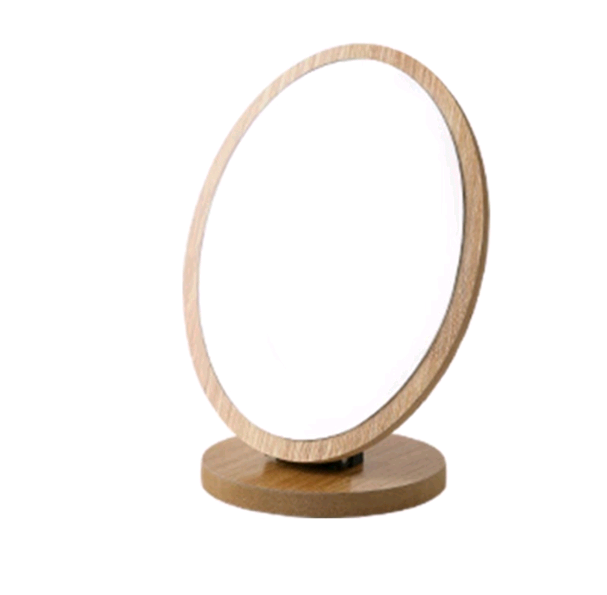 178小号号木质台式化妆镜女梳妆镜学生桌面镜子宿舍少女便携折叠可立详情图2