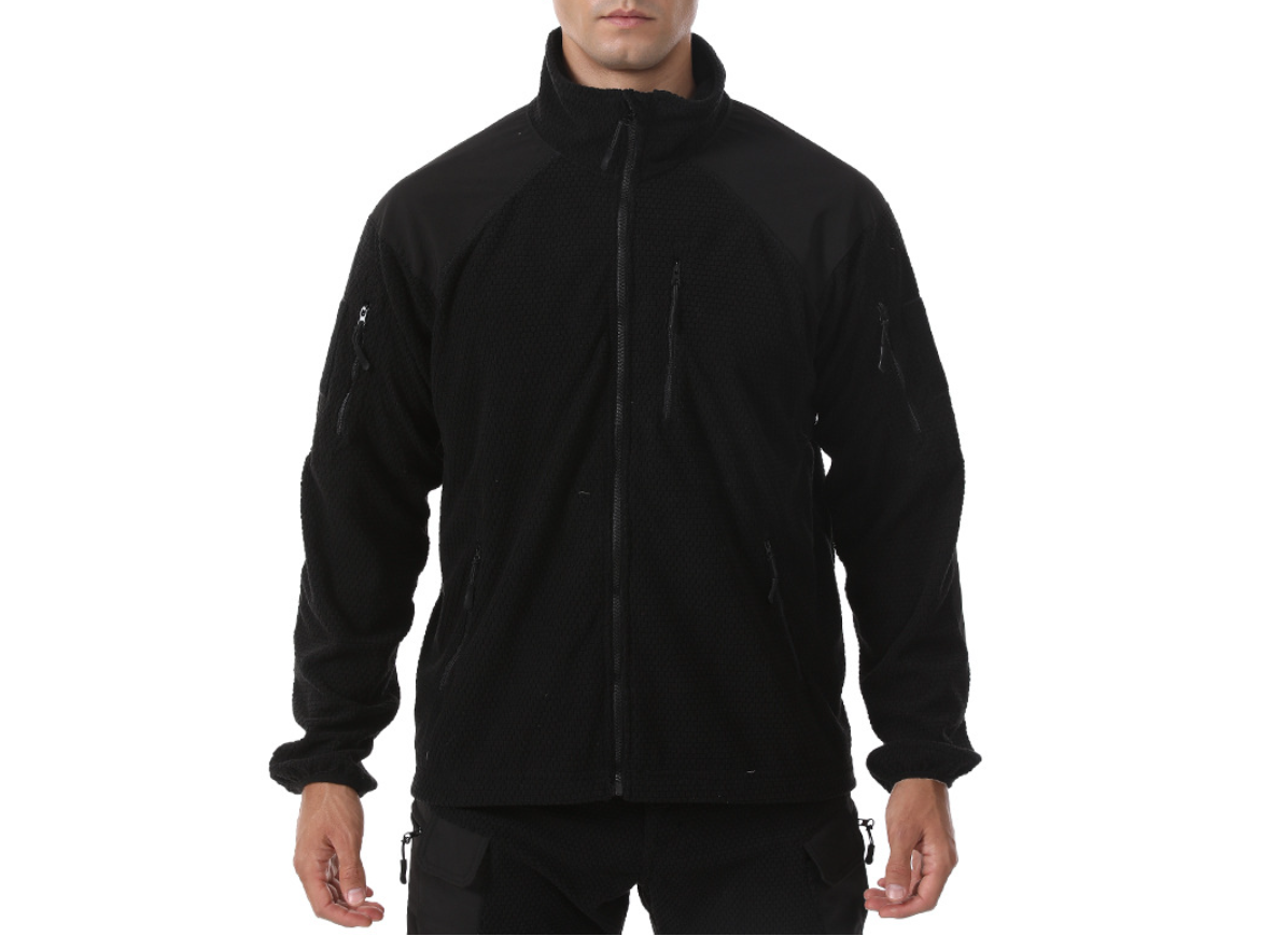 Outdoor sports men's camouflage, fleece jacket, warm down jacket, inner lining, polar fleece casual work jacket Application Scenario