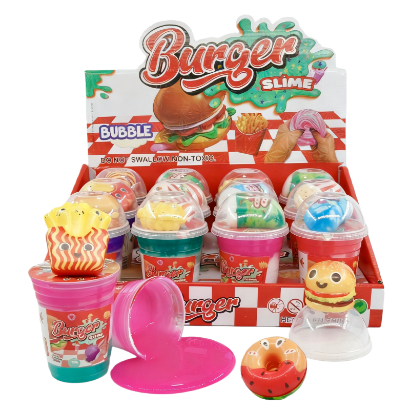 汉堡主题史莱姆外贸专供工厂直销儿童益智玩具