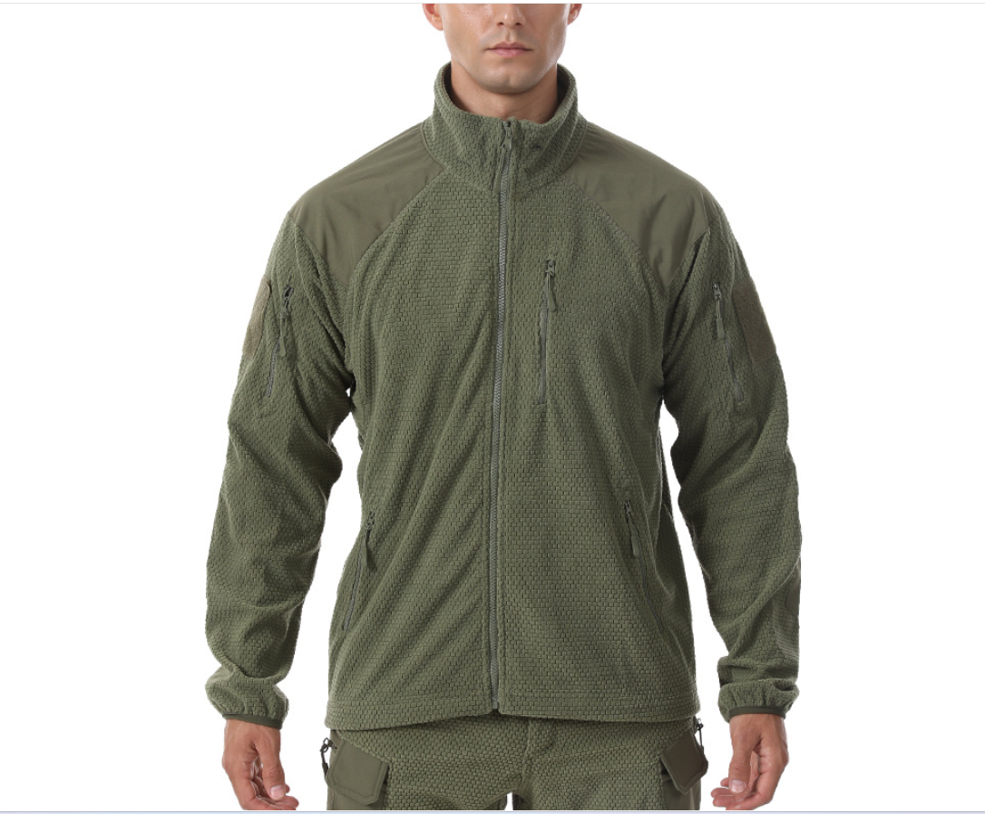 Outdoor sports men's camouflage, fleece jacket, warm down jacket, inner lining, polar fleece casual work jacket Item Picture