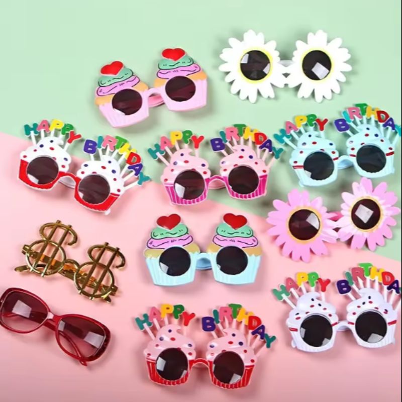 炫彩派对搞怪眼镜恐龙造型儿童运动太阳眼镜球赛专用款派对用品眼镜装饰