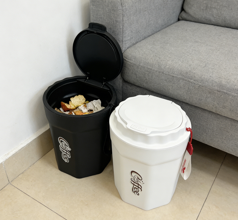 气质轻奢垃圾桶家用客厅多边形垃圾有盖按压式卫生间厨房垃圾桶垃圾桶垃圾桶收纳桶