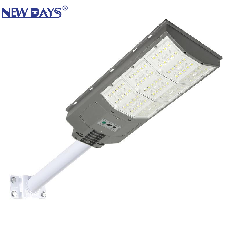 NEWDAYS brand cross-border new LED lens integrated solar street lamp, human body sensing energy-saving and environmentally friendly high-brightness street lamp, home courtyard lighting emergency lamp