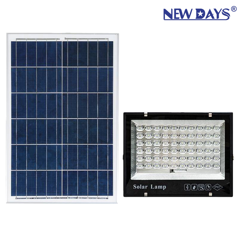 NEWDAYS brand cross-border new LED solar floodlight, private floodlight, private mold, IP67 waterproof and dustproof, wireless mobile, home garden lighting, emergency light, energy-saving and environmentally friendly, high-brightness street lamp