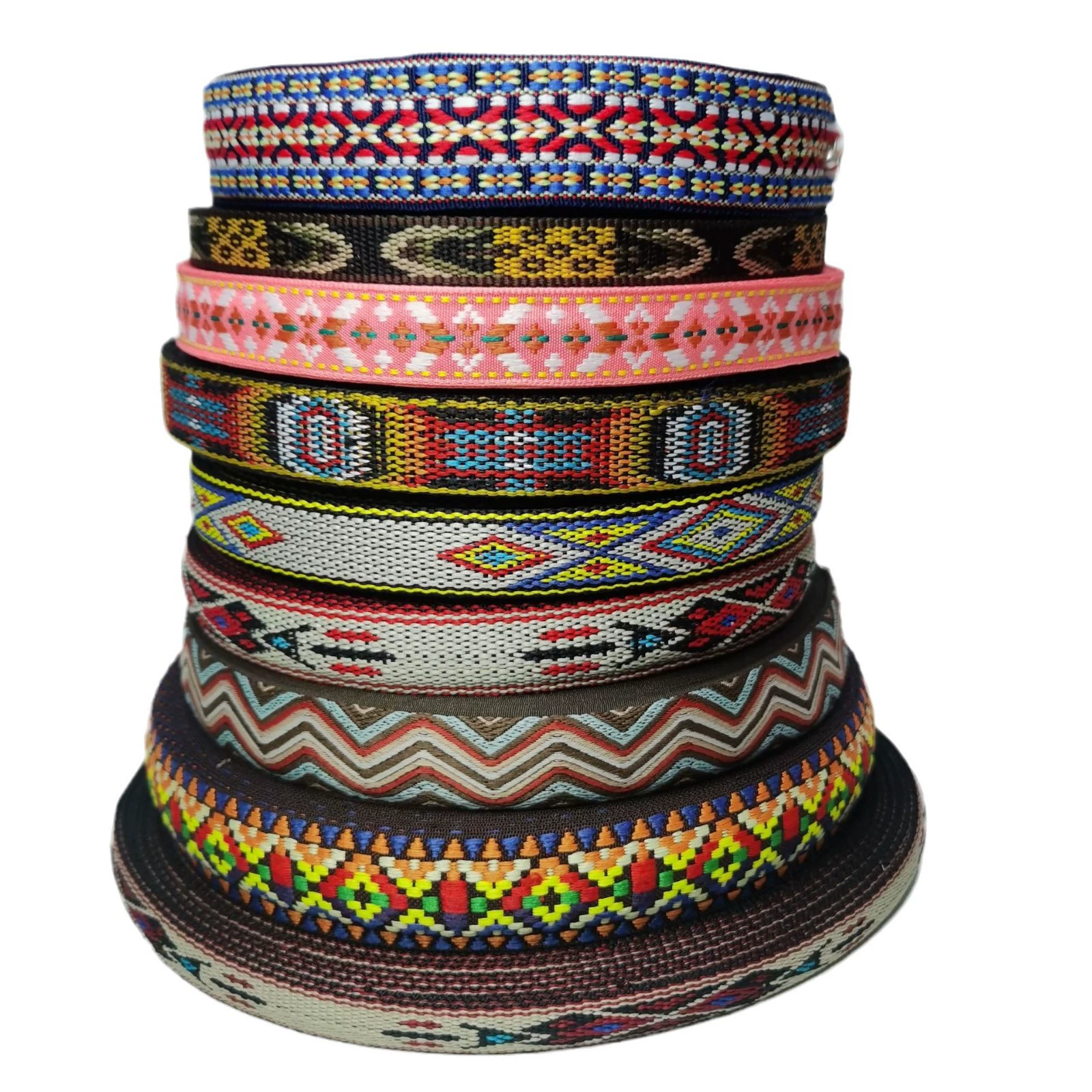 启鸿牌民族风织带提花织带 12-18A 少数民族服装辅料 跨境热销 DIY 加厚