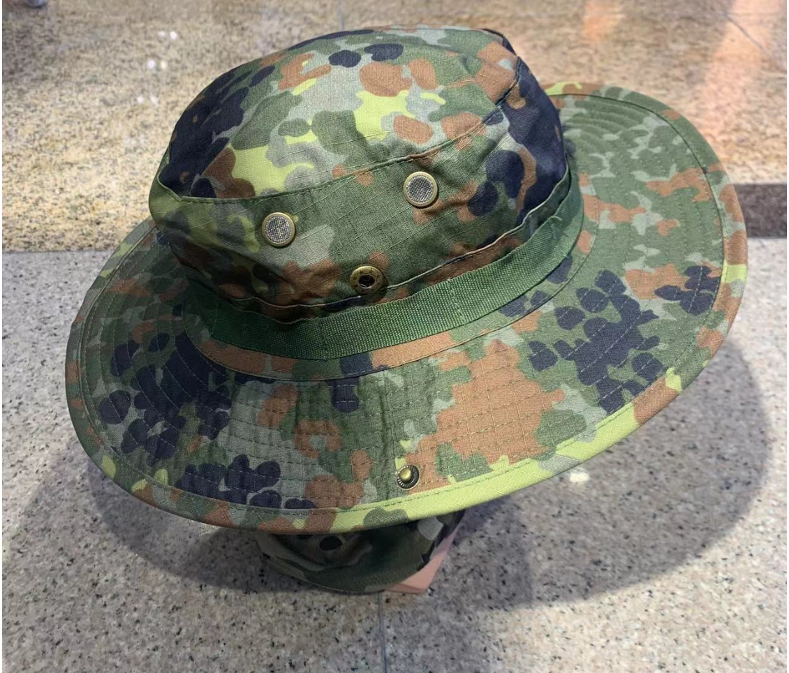 户外运动迷彩圆帽登山休闲男女运动遮阳帽防晒奔尼帽渔夫帽