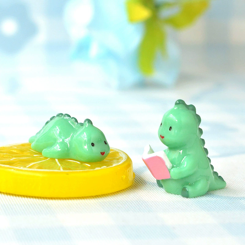 Micro-landscape simulation reading, little dinosaur ornaments, resin handicrafts, garden landscaping accessories, mini decorative ornaments wholesale