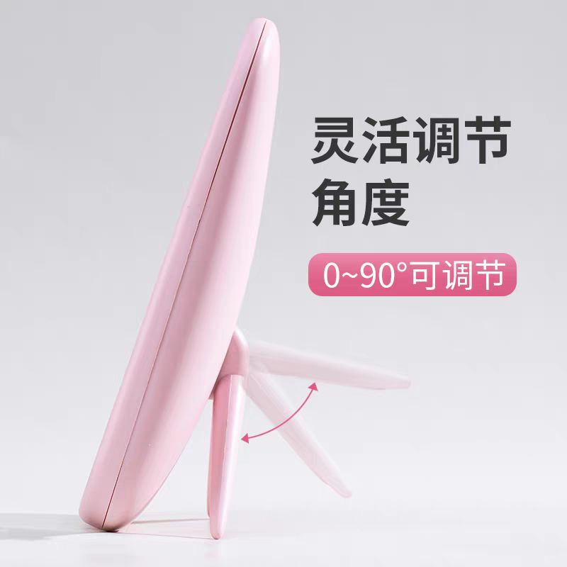 301方形镜子化妆镜可爱方形办公室桌面台式梳妆镜学生宿舍镜子便携小镜子细节图