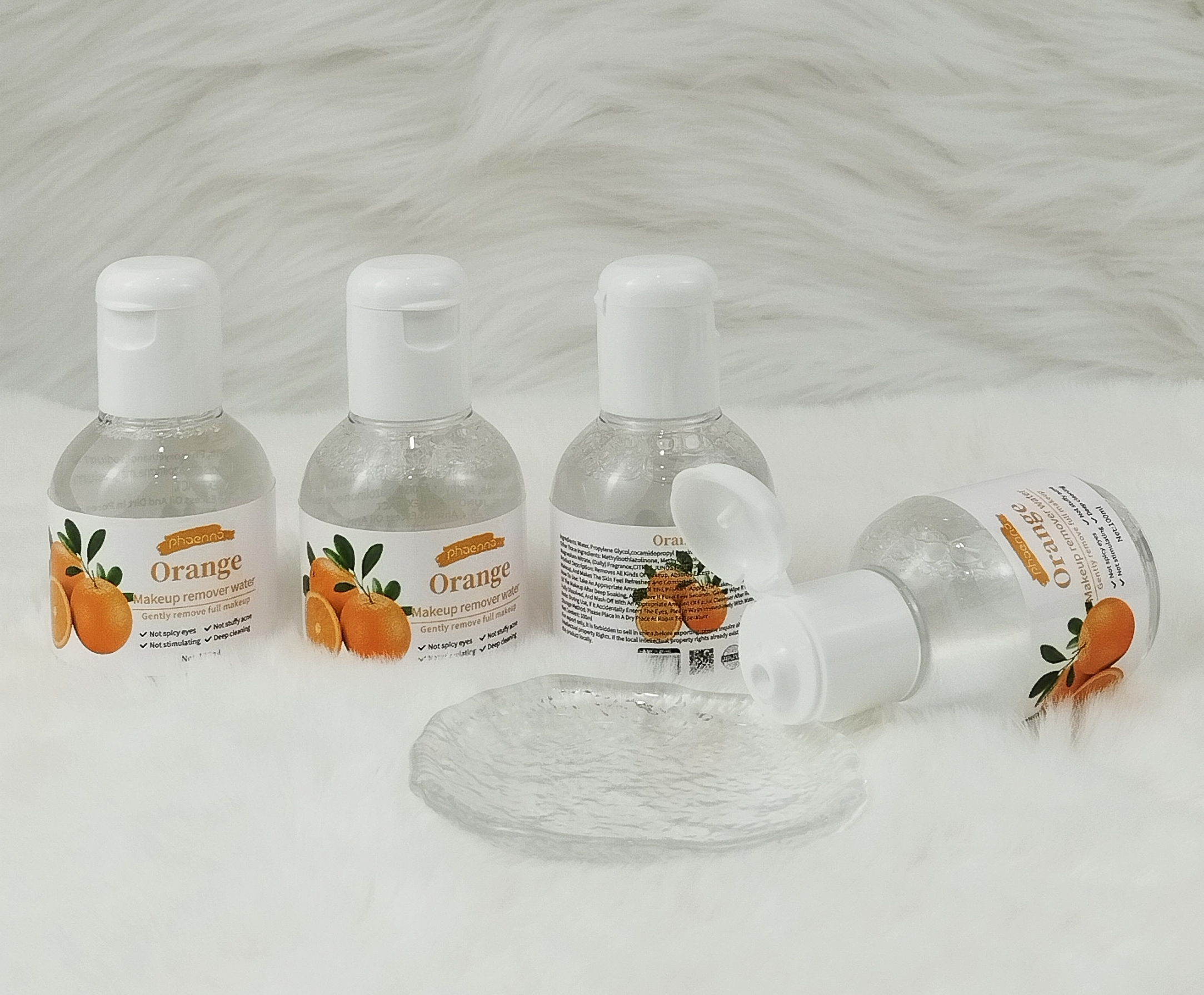 2026跨境好货小样款100ML鲜橙洁润卸妆水（外文版）Fresh Orange Makeup Remover