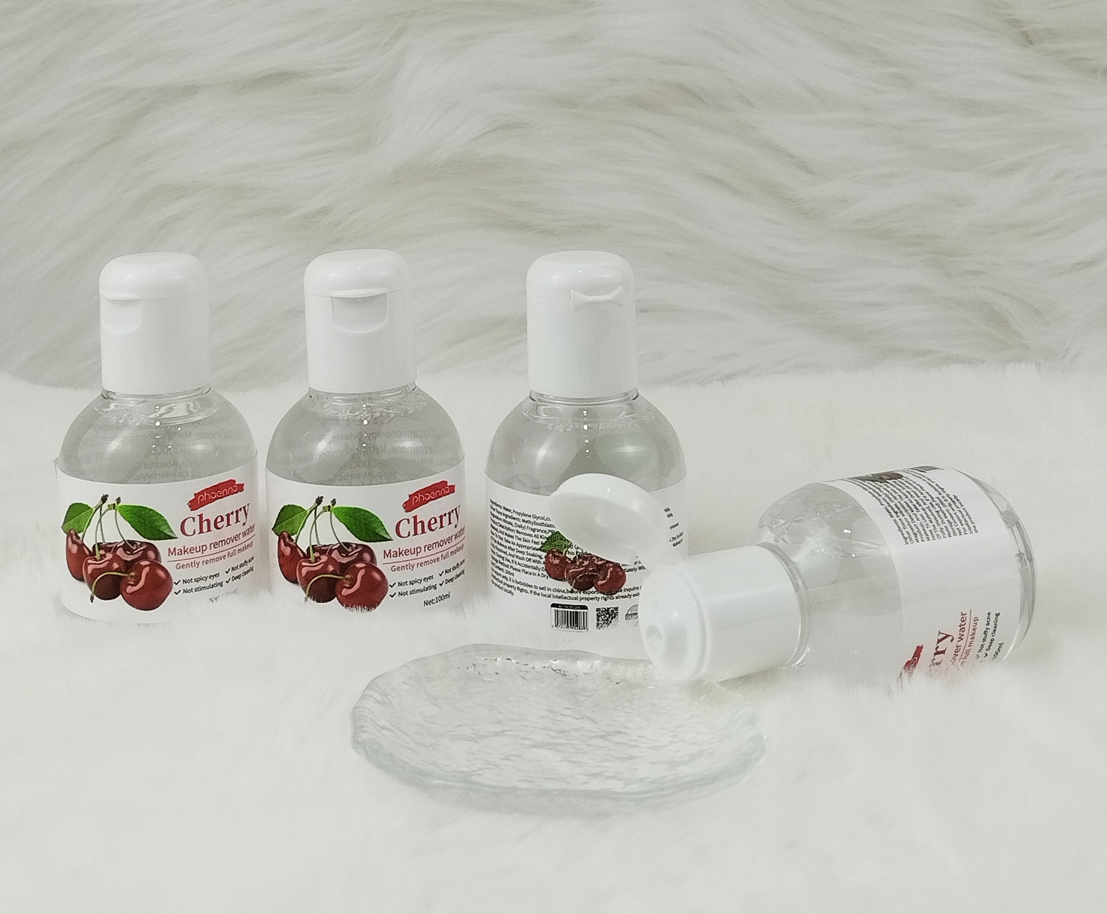 2026跨境好货小样款100ML樱桃洁润卸妆水（外文版）Cherry makeup remover