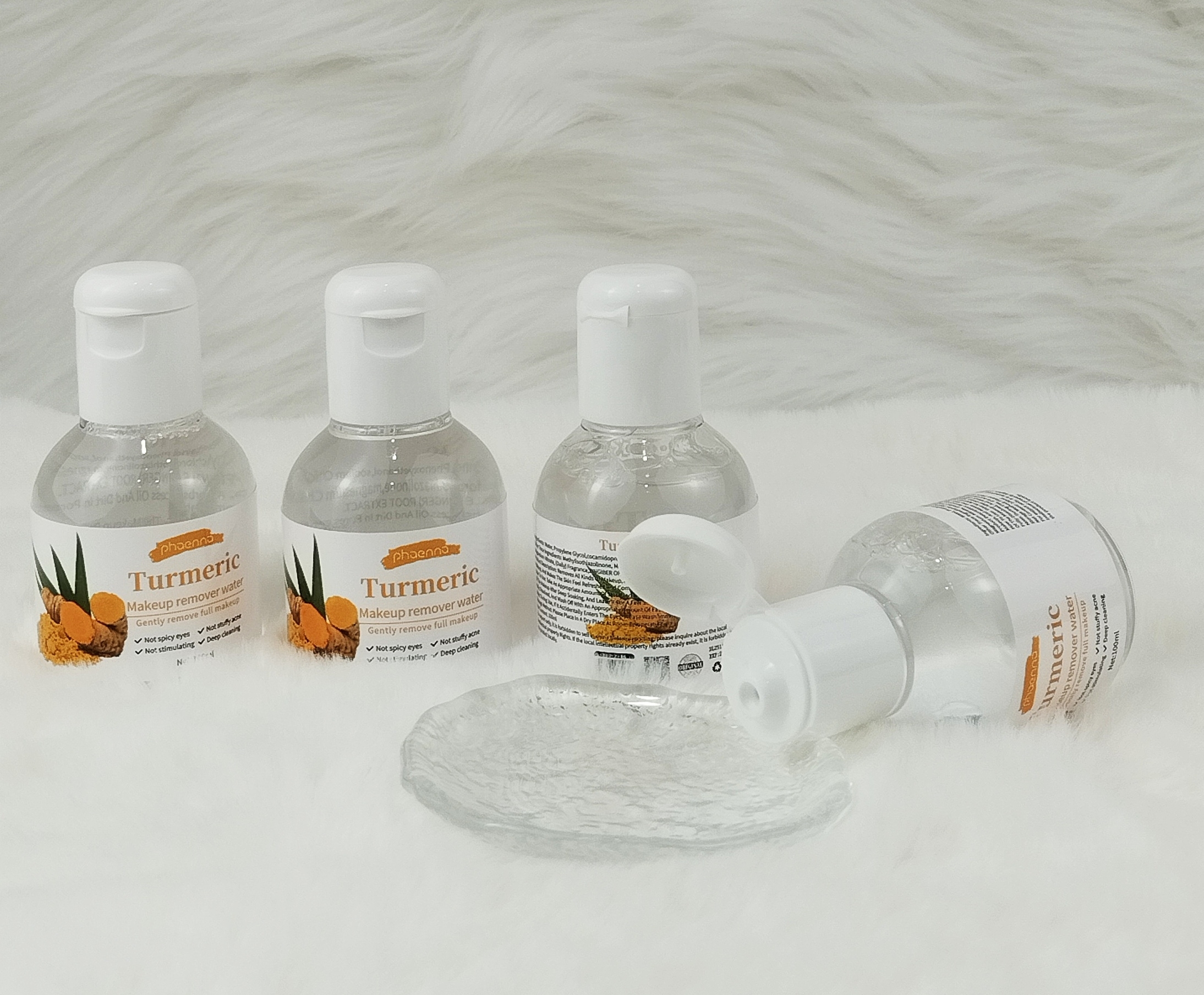 2026跨境好货小样款100ML姜黄洁润卸妆水（外文版）Turmeric Makeup Remover